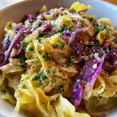 Creamy Caramelized Cabbage Pasta