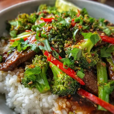 Steak Broccoli Chili Hoisin
