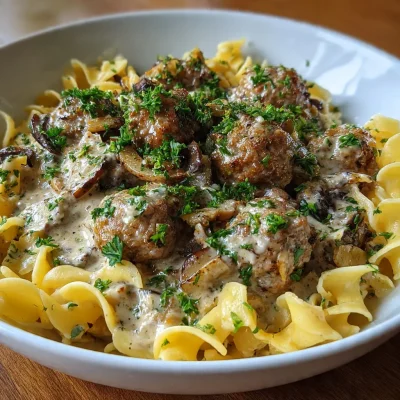 Meatball Stroganoff Cream Sauce