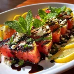 Grilled Watermelon Balsamic Glaze