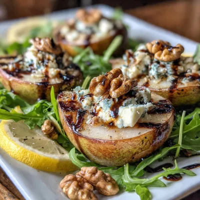Blue Cheese Stuffed Pears Delight