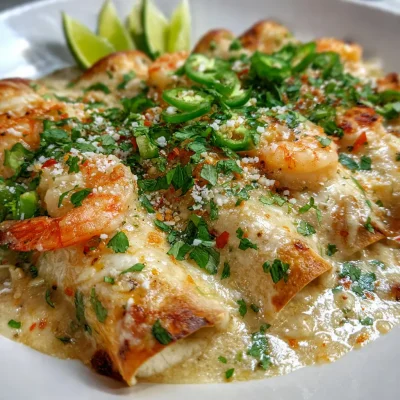 Shrimp Enchiladas Cream Sauce