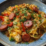 Cajun Cabbage Jambalaya Dish