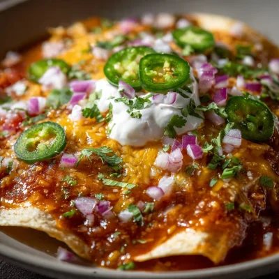 Cheese Enchiladas Chili Gravy