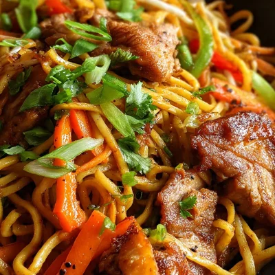 Garlic Chicken Lo Mein Recipe