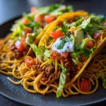 Spaghetti Tacos Ground Beef