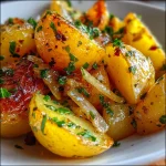 Slow Cooker Onion Potatoes