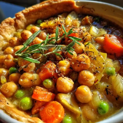 Vegan Pot Pie Chickpeas