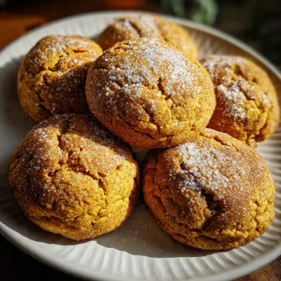 Soft Pumpkin Snickerdoodles Cookies
