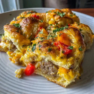 Sausage Crescent Roll Casserole