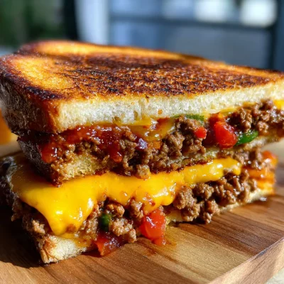 Sloppy Joe Grilled Cheese