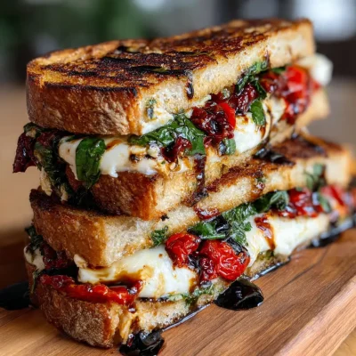 Mediterranean Grilled Cheese Sandwich