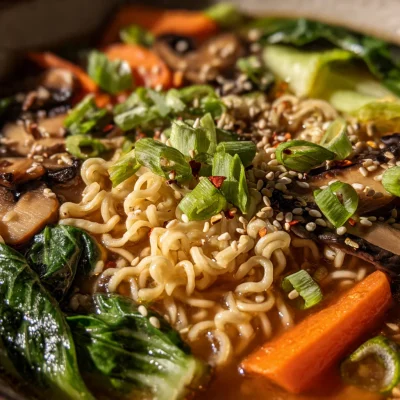 Sesame Garlic Ramen Noodles