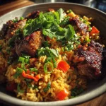 One Pot Jerk Chicken Rice