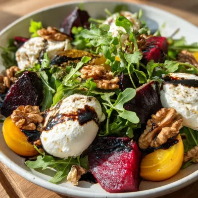 Roasted Beet Burrata Salad